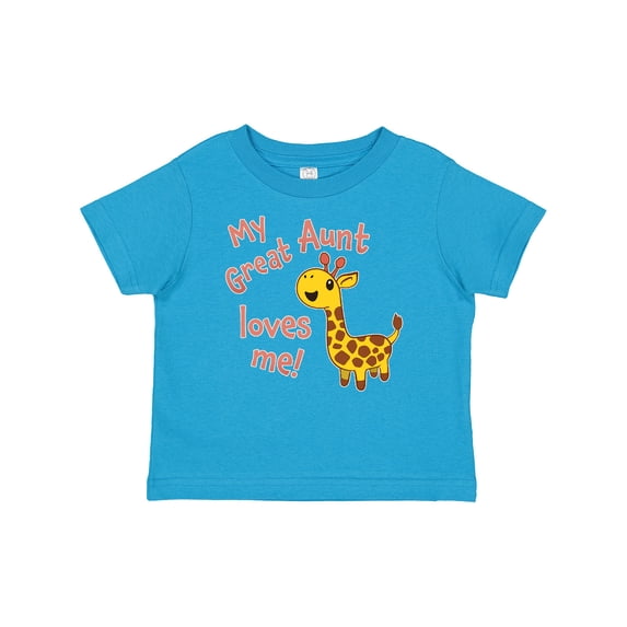Inktastic My Great Aunt Loves Me- Cute Giraffe Boys or Girls Baby T-Shirt