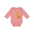 thumbnail image 1 of Inktastic My Great Aunt Loves Me- Cute Giraffe Boys or Girls Long Sleeve Baby Bodysuit, 1 of 5