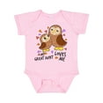 thumbnail image 1 of Inktastic My Great Aunt Loves Me Cute Owl Family Boys or Girls Baby Bodysuit, 1 of 5