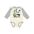 thumbnail image 1 of Inktastic My Great Aunt Loves Me- Cute Panda Boys or Girls Long Sleeve Baby Bodysuit, 1 of 5