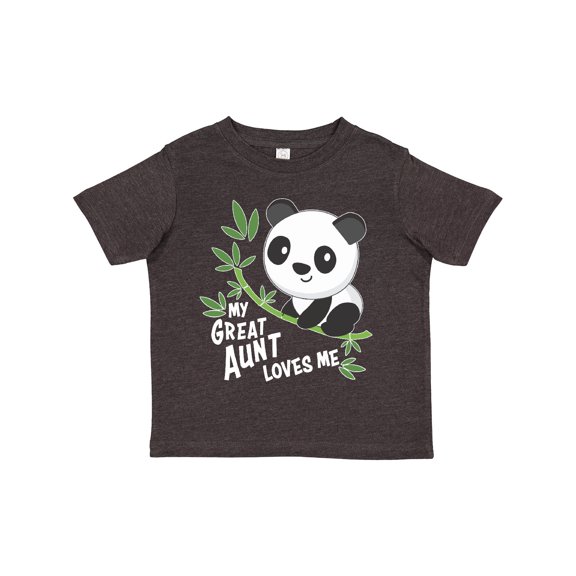 Inktastic My Great Aunt Loves Me Cute Panda Boys or Girls Toddler T-Shirt