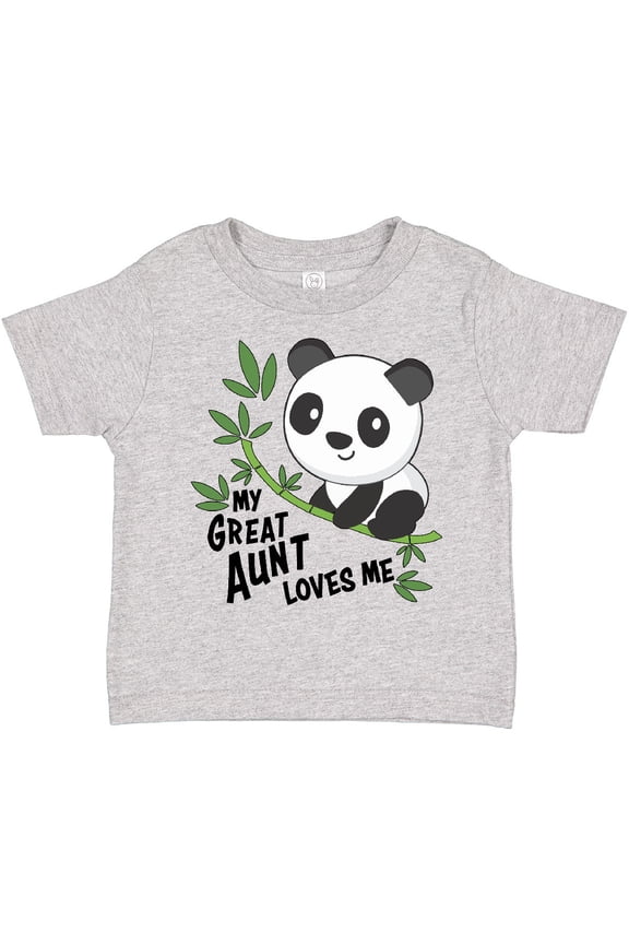 My Great Aunt Loves Me- Cute Panda Boys or Girls Toddler T-Shirt