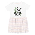 thumbnail image 1 of Inktastic My Great Aunt Loves Me Cute Panda Girls Toddler Dress, 1 of 5