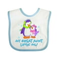 thumbnail image 1 of Inktastic My Great Aunt Loves Me Cute Penguins Girls Baby Bib, 1 of 4