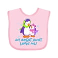thumbnail image 1 of Inktastic My Great Aunt Loves Me Cute Penguins Girls Baby Bib, 1 of 4