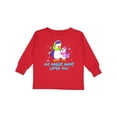 thumbnail image 1 of Inktastic My Great Aunt Loves Me Cute Penguins Girls Long Sleeve Toddler T-Shirt, 1 of 5