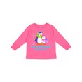 thumbnail image 1 of Inktastic My Great Aunt Loves Me Cute Penguins Girls Long Sleeve Toddler T-Shirt, 1 of 5