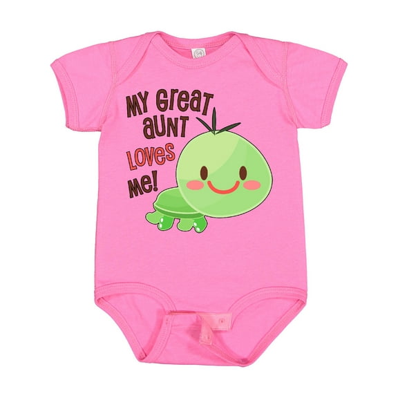 Inktastic My Great Aunt Loves Me Cute Turtle Boys or Girls Baby Bodysuit