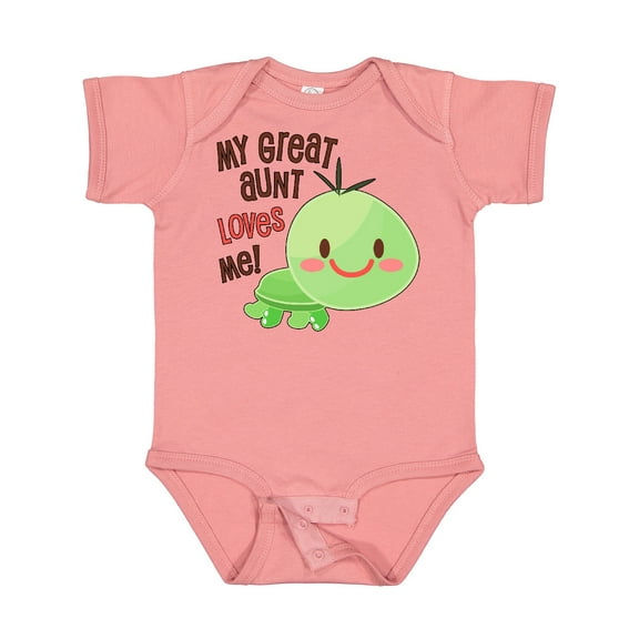 Inktastic My Great Aunt Loves Me Cute Turtle Boys or Girls Baby Bodysuit