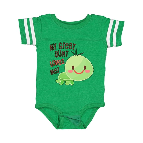 Inktastic My Great Aunt Loves Me Cute Turtle Boys or Girls Baby Bodysuit