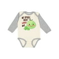 thumbnail image 1 of Inktastic My Great Aunt Loves Me- Cute Turtle Boys or Girls Long Sleeve Baby Bodysuit, 1 of 5