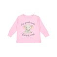 thumbnail image 1 of Inktastic My Great Aunt Loves Me Elephant Boys or Girls Long Sleeve Toddler T-Shirt, 1 of 5
