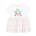 thumbnail image 1 of Inktastic My Great Aunt Loves Me Girls Baby Dress, 1 of 5