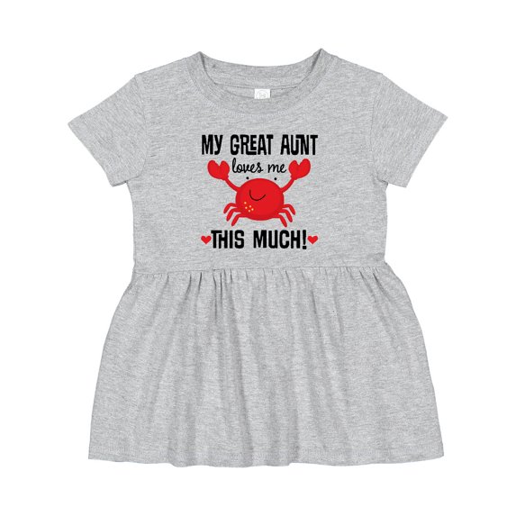 Inktastic My Great Aunt Loves Me Girls Baby Dress