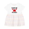 thumbnail image 1 of Inktastic My Great Aunt Loves Me Girls Baby Dress, 1 of 5