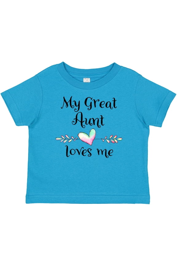 My Great Aunt Loves Me Heart Boys or Girls Baby T-Shirt