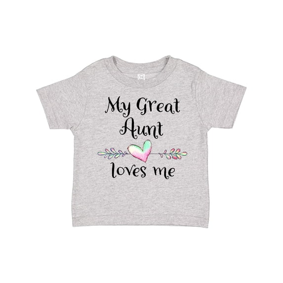 Inktastic My Great Aunt Loves Me Heart Boys or Girls Toddler T-Shirt