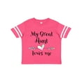thumbnail image 1 of Inktastic My Great Aunt Loves Me Heart Boys or Girls Toddler T-Shirt, 1 of 5