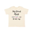 thumbnail image 1 of Inktastic My Great Aunt Loves Me Heart Boys or Girls Toddler T-Shirt, 1 of 5
