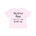 thumbnail image 1 of Inktastic My Great Aunt Loves Me Heart Boys or Girls Toddler T-Shirt, 1 of 5