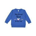 thumbnail image 1 of Inktastic My Great Aunt Loves Me Heart Toddler Sweatshirt, 1 of 4