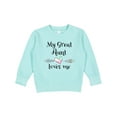 thumbnail image 1 of Inktastic My Great Aunt Loves Me Heart Toddler Sweatshirt, 1 of 4