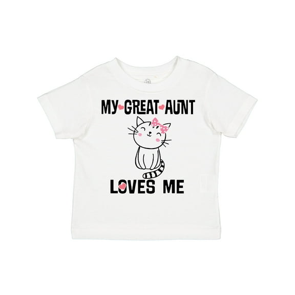 Inktastic My Great Aunt Loves Me Kitty Cat Girls Toddler T-Shirt