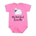 thumbnail image 1 of Inktastic My Great Aunt Loves Me Lamb Boys or Girls Baby Bodysuit, 1 of 5