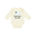 thumbnail image 1 of Inktastic My Great Aunt Loves Me Lamb Boys or Girls Long Sleeve Baby Bodysuit, 1 of 5