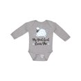 thumbnail image 1 of Inktastic My Great Aunt Loves Me Lamb Boys or Girls Long Sleeve Baby Bodysuit, 1 of 5