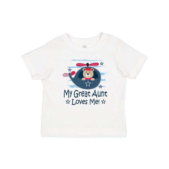 Inktastic My Great Aunt Loves Me Nephew Bear Boys Baby T-Shirt
