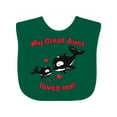 thumbnail image 1 of Inktastic My Great Aunt Loves Me Orca Family Boys or Girls Baby Bib, 1 of 4