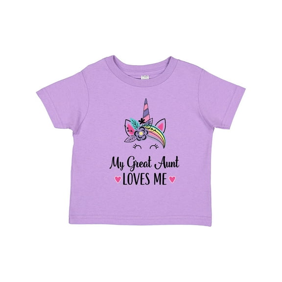 Inktastic My Great Aunt Loves Me Unicorn Niece Girls Toddler T-Shirt