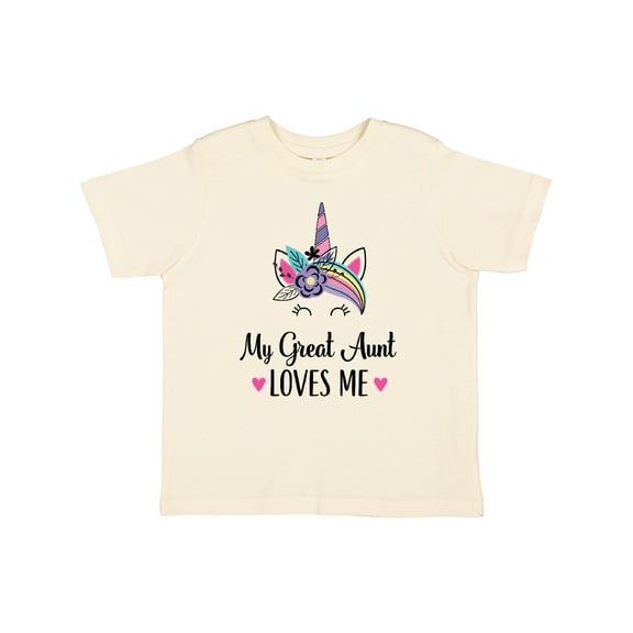 Inktastic My Great Aunt Loves Me Unicorn Niece Girls Toddler T-Shirt