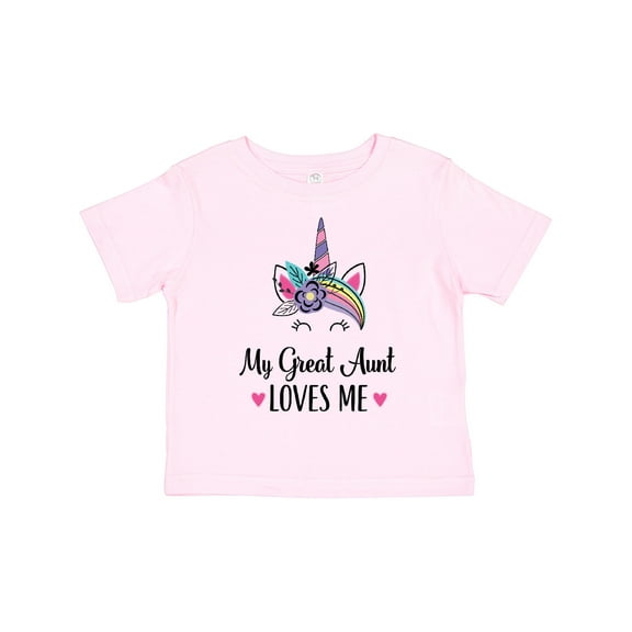 Inktastic My Great Aunt Loves Me Unicorn Niece Girls Toddler T-Shirt