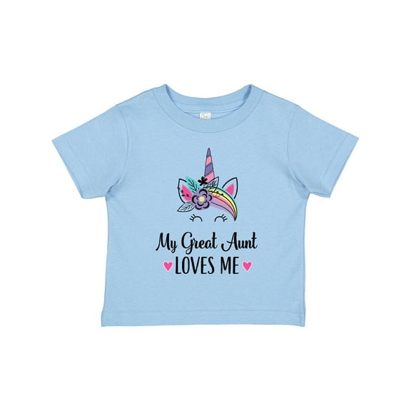 Inktastic My Great Aunt Loves Me Unicorn Niece Girls Toddler T-Shirt