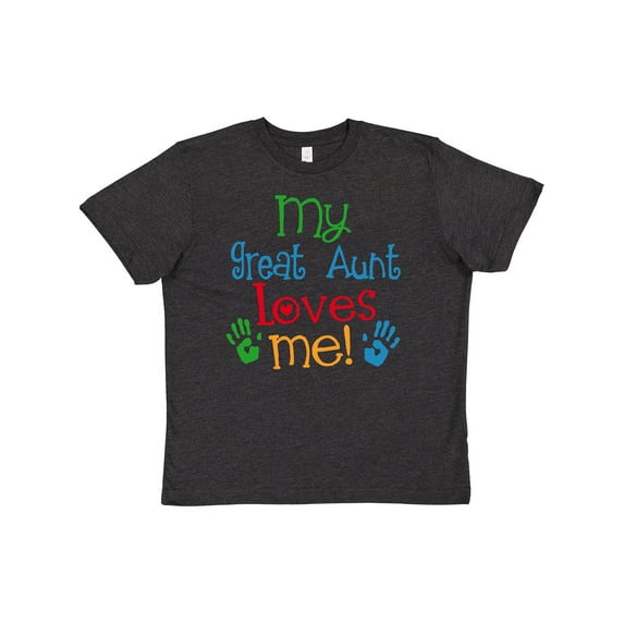 Inktastic My Great Aunt Loves Me Youth T-Shirt