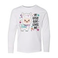 thumbnail image 1 of Inktastic My Great Aunt Loves Me- cute and happy llama Long Sleeve Youth T-Shirt, 1 of 5
