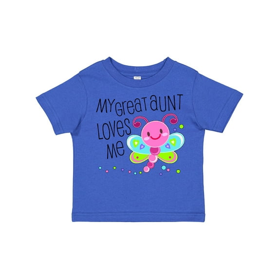 Inktastic My Great Aunt Loves Me Cute Dragonfly Boys or Girls Toddler T-Shirt