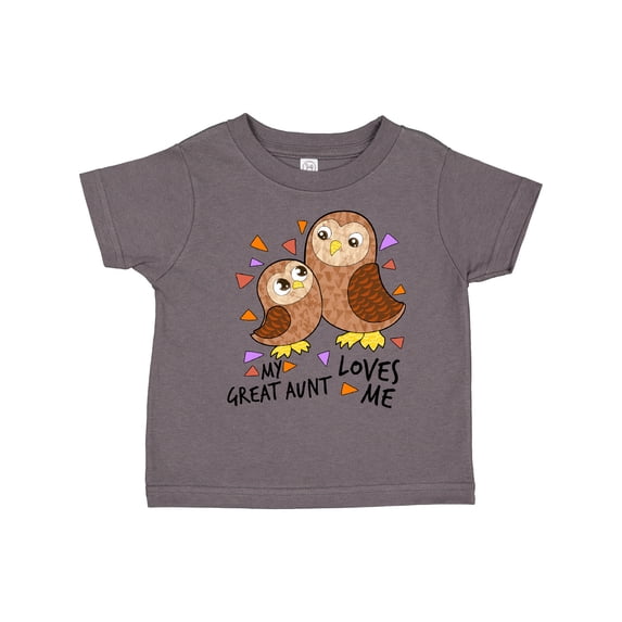 Inktastic My Great Aunt Loves Me- cute owl family Boys or Girls Toddler T-Shirt