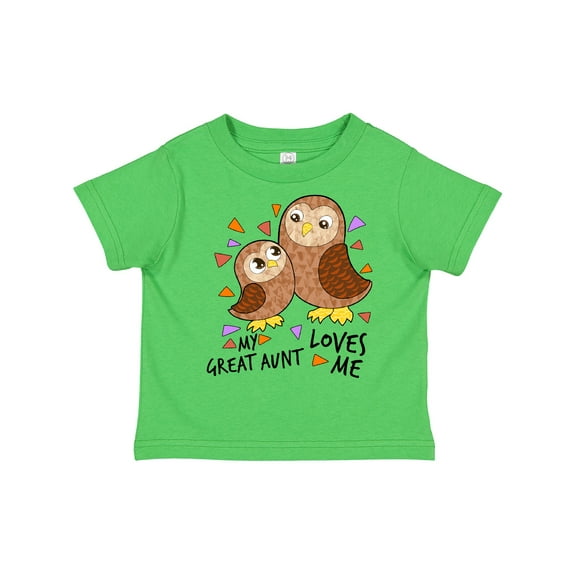 Inktastic My Great Aunt Loves Me- cute owl family Boys or Girls Toddler T-Shirt