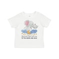 thumbnail image 1 of Inktastic My Great Aunt Loves Me to the Moon and Back Elephant Family Boys or Girls Toddler T-Shirt, 1 of 5