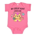 thumbnail image 1 of Inktastic My Great Aunt Loves Me with Cute Kitten and Flowers Boys or Girls Baby Bodysuit, 1 of 5