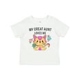 thumbnail image 1 of Inktastic My Great Aunt Loves Me with Cute Kitten and Flowers Boys or Girls Baby T-Shirt, 1 of 5