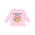 thumbnail image 1 of Inktastic My Great Aunt Loves Me with Cute Kitten and Flowers Boys or Girls Long Sleeve Toddler T-Shirt, 1 of 5