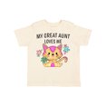 thumbnail image 1 of Inktastic My Great Aunt Loves Me with Cute Kitten and Flowers Boys or Girls Toddler T-Shirt, 1 of 5