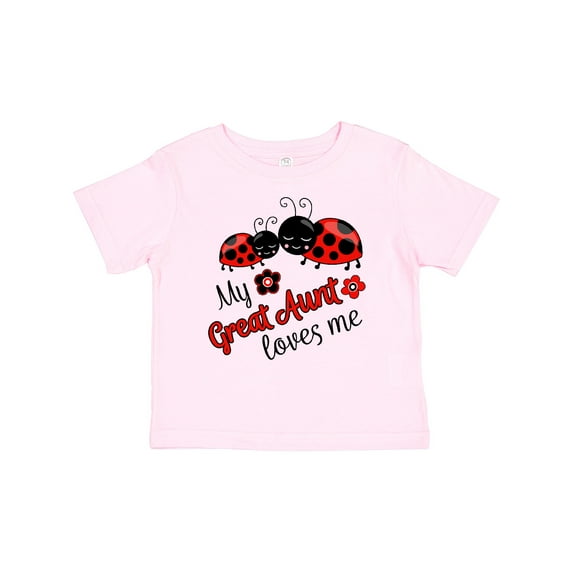 Inktastic My Great Aunt Loves Me with Cute Ladybugs Boys or Girls Baby T-Shirt