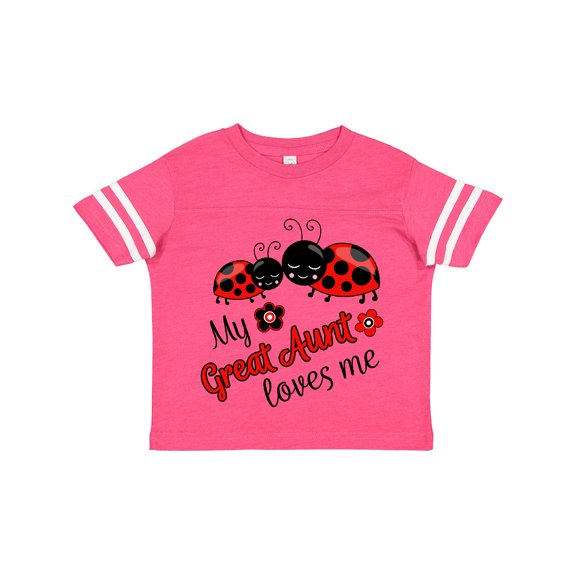Inktastic My Great Aunt Loves Me with Cute Ladybugs Boys or Girls Toddler T-Shirt
