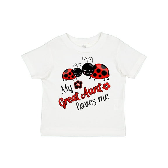 Inktastic My Great Aunt Loves Me with Cute Ladybugs Boys or Girls Toddler T-Shirt