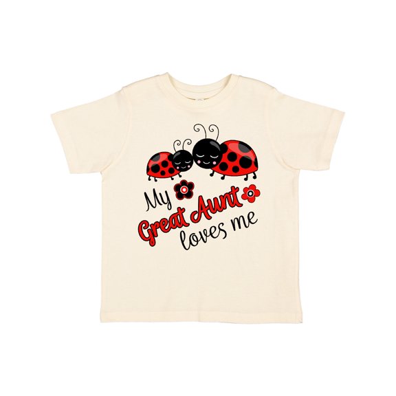 Inktastic My Great Aunt Loves Me with Cute Ladybugs Boys or Girls Toddler T-Shirt